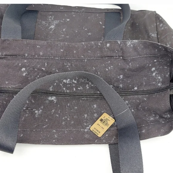 Victoria's Secret PINK Canvas Grey Splatter Large Tote New - Picture 6 of 9